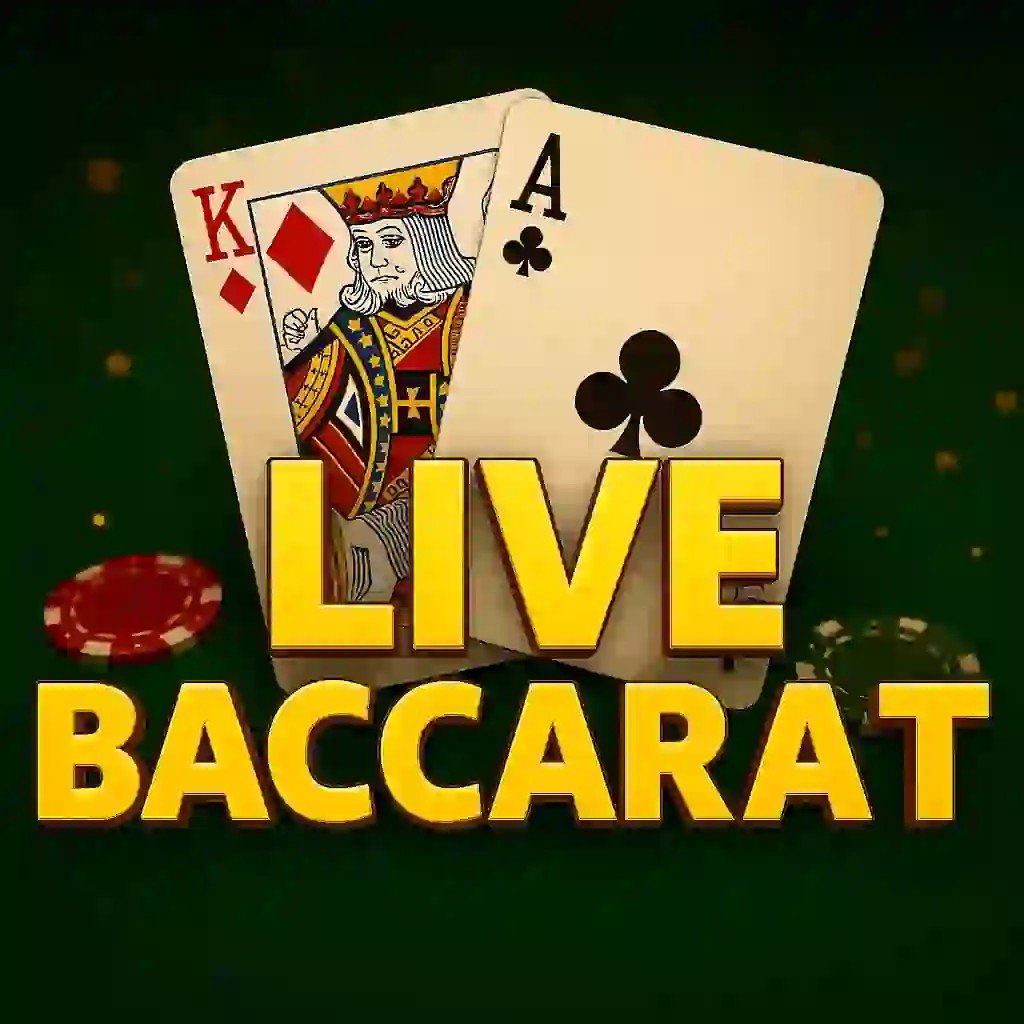 Live Baccarat slot logo by Evolution at Spinalto Casino