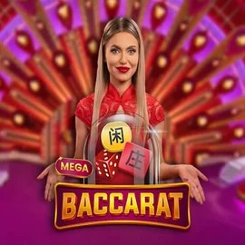 Mega Baccarat casino game by Pragmatic Play – featured logo at Spinalto Casino